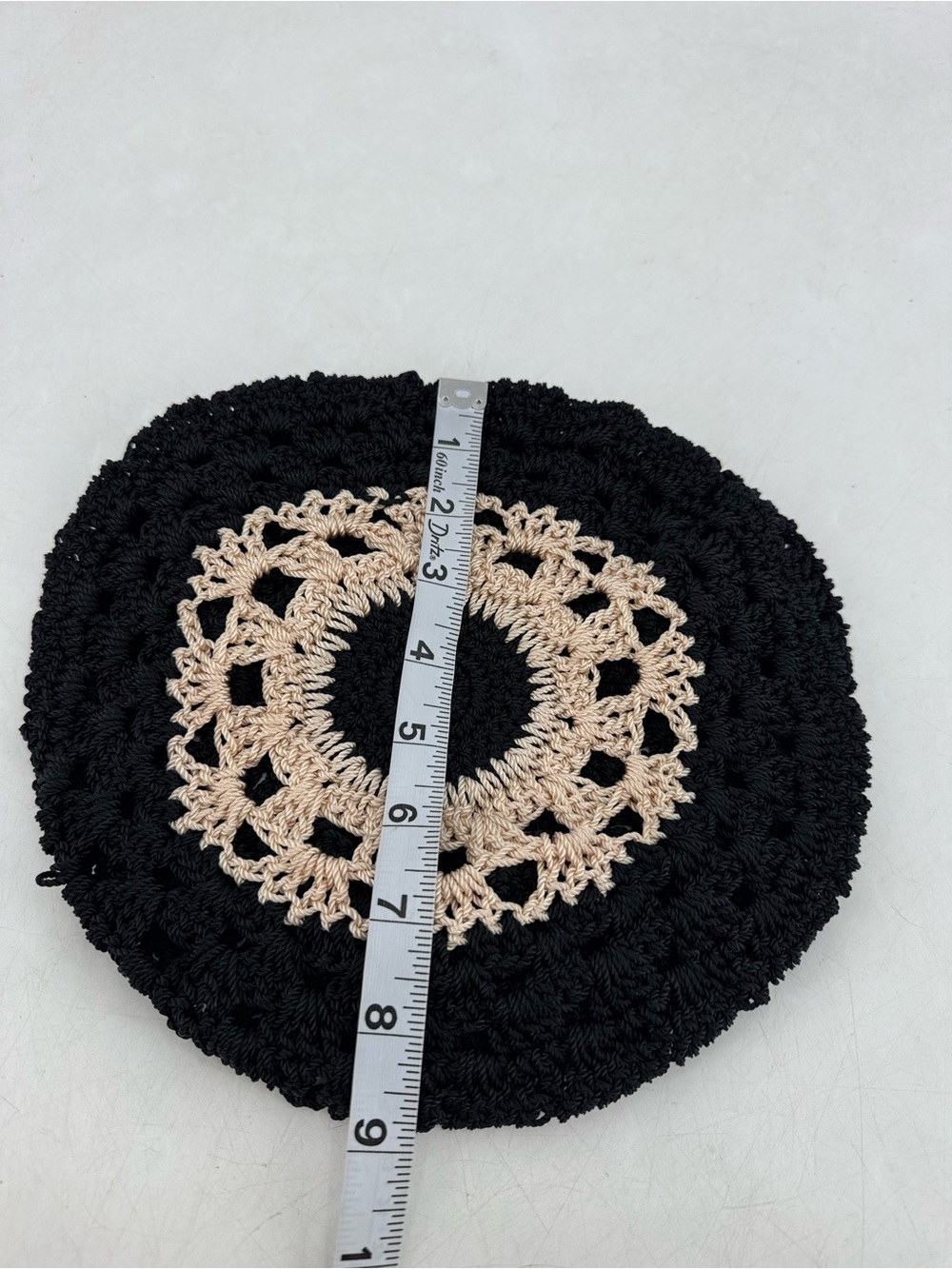 Vintage Y2K Boho Festival Grunge Crochet Macrame Handcrafted Beanie Knitted Hat - Picture 13 of 14